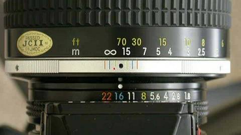 105mm Objektiv, Blende 16